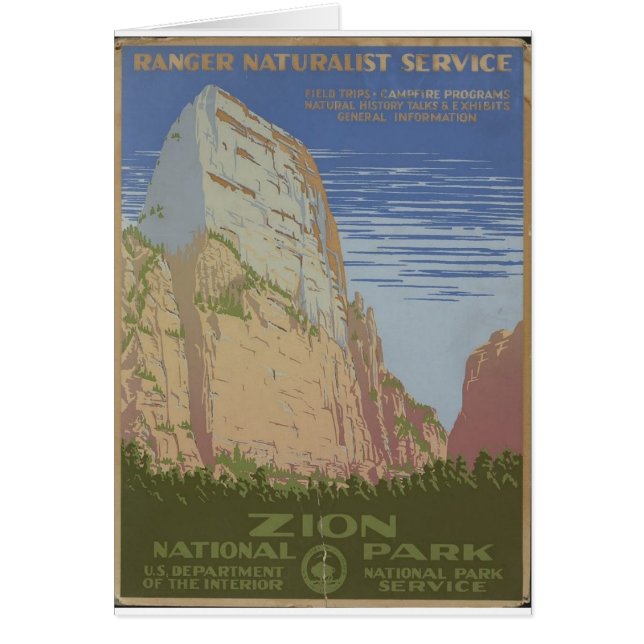 Parc national de Zion Springdale 1938 Utah (Devant)