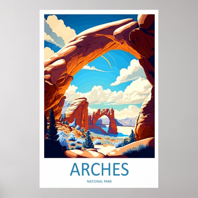 Parc national des Arches Impression de voyage Art  (Devant)