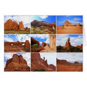 Parc national des Arches, Utah, Carte Collage