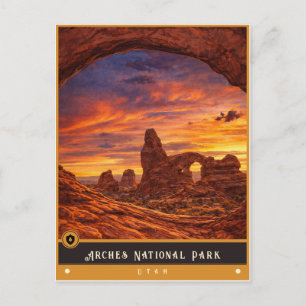 Parc national des Arches Utah Carte postale anci
