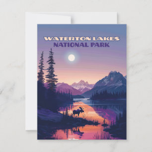 Parc national des Lacs-Waterton Canada Carte Alber