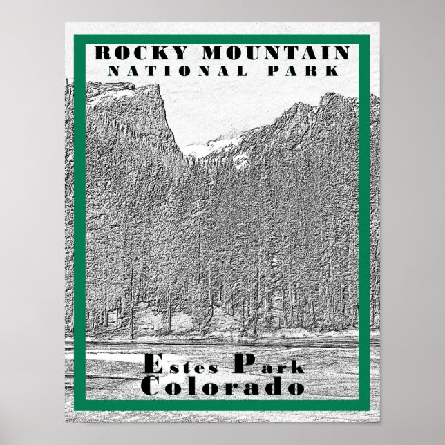 Parc national des Rocheuses - 11 x 14 Poster (Devant)