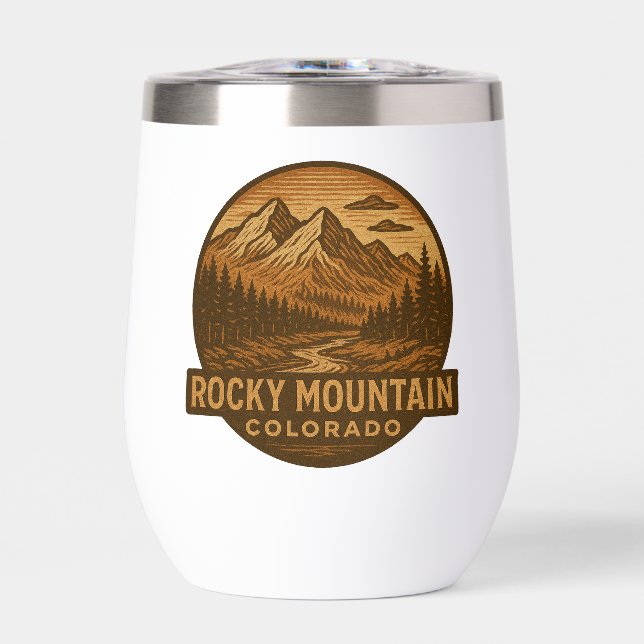 Parc national des Rocheuses Vin Tumbler (Avant)