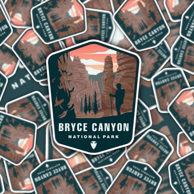 Parc national du Bryce Canyon | Sticker Die-Cut (Créateur téléchargé)