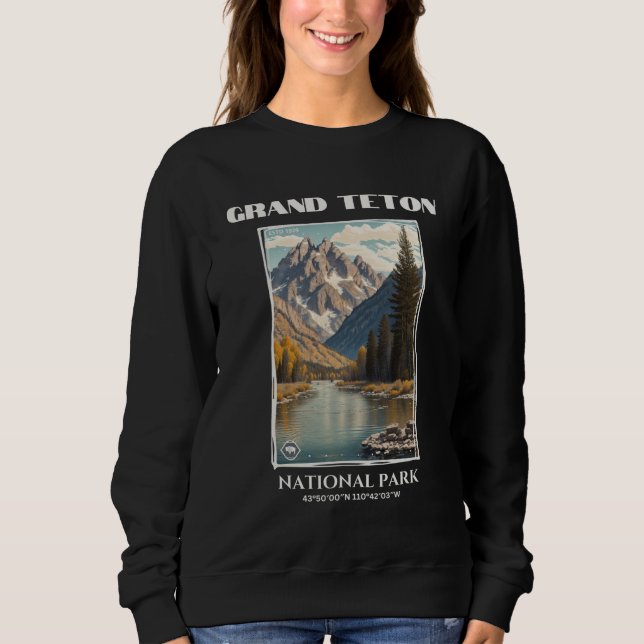 Parc national du Grand Teton, Wyoming Sweatshirt (Devant)