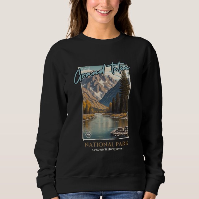 Parc national du Grand Teton, Wyoming Sweatshirt (Devant)