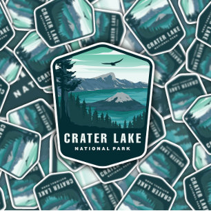 Parc national du lac Crater Oregon   Sticker Die-C