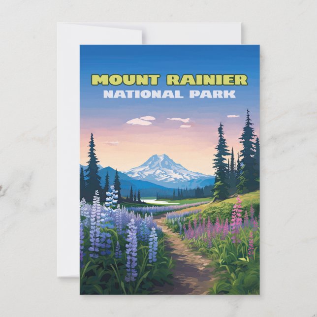 Parc national du Mont Rainier Washington Retro (Devant)