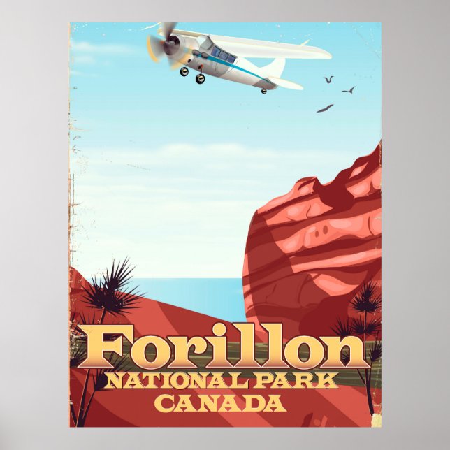 Parc national Forillon, affiche de voyage Canada (Devant)
