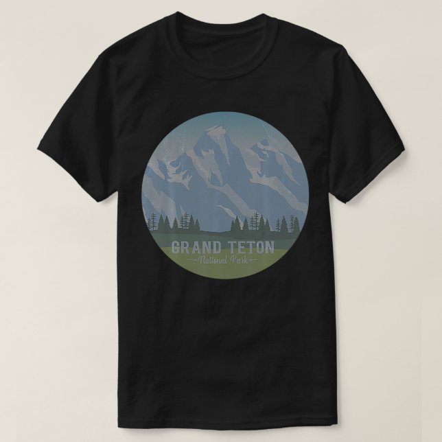 Parc national Retro Tshirt Grand Teton National Pa (Design devant)