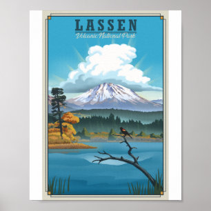 Parc National Volcanique de Lassen Litho Poster