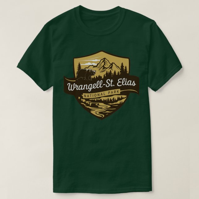 Parc national Wrangell St Elias Bear TShirt (Design devant)