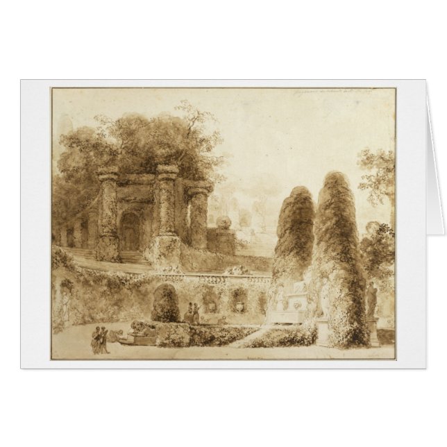 Parc romain avec Fontaine Jean-Honore Fragonard (Devant horizontal)