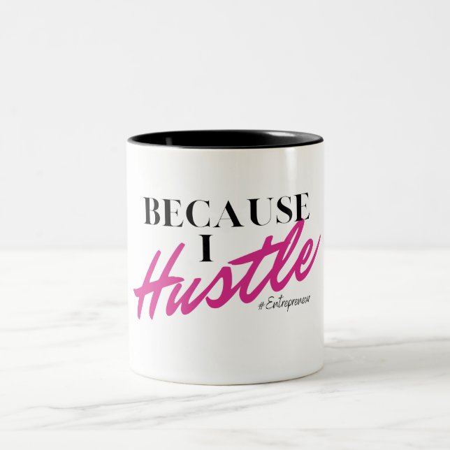 Parce que je me serre la Mug à deux tons (Centre)