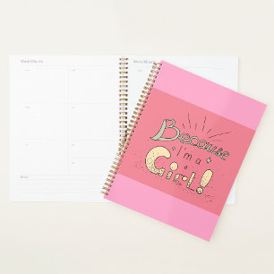 Parce Que Je Suis Une Fille Spiral Planner