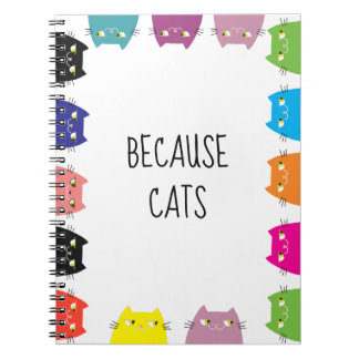 Parce que le cahier des chats est drôle et coloré