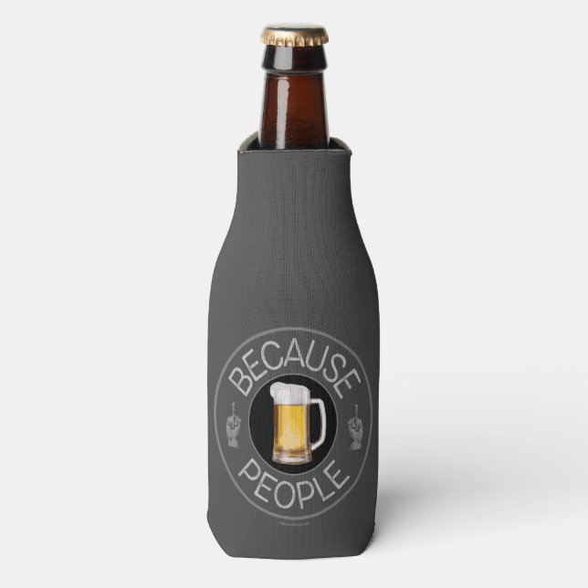 Parce que les gens (bière) Glacière bouteille (Bottle Devant)