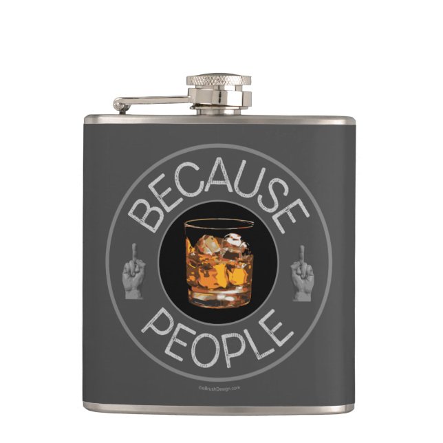 Parce que les gens (whisky) flacon (Devant)