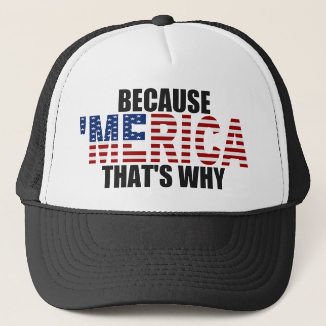 PARCE QUE 'MERICA QUI EST POURQUOI casquette de (Devant)