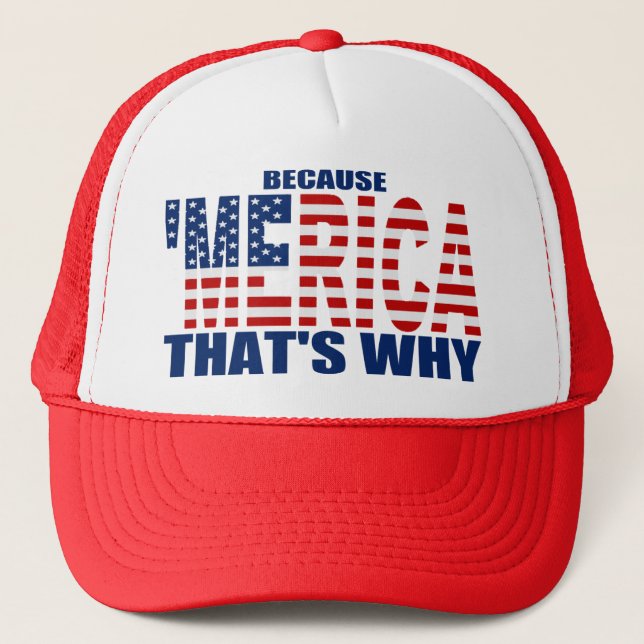 PARCE QUE 'MERICA QUI EST POURQUOI casquette de (Devant)