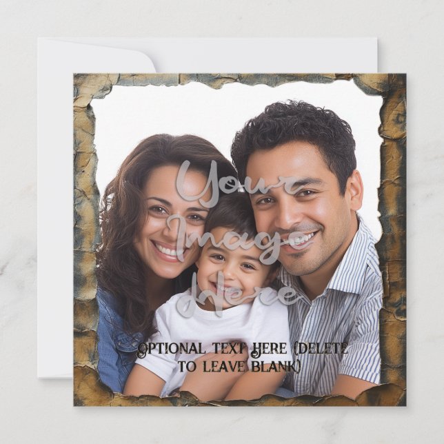 Parchemin Brûlé esthétique Modèle personnalisable (Devant)