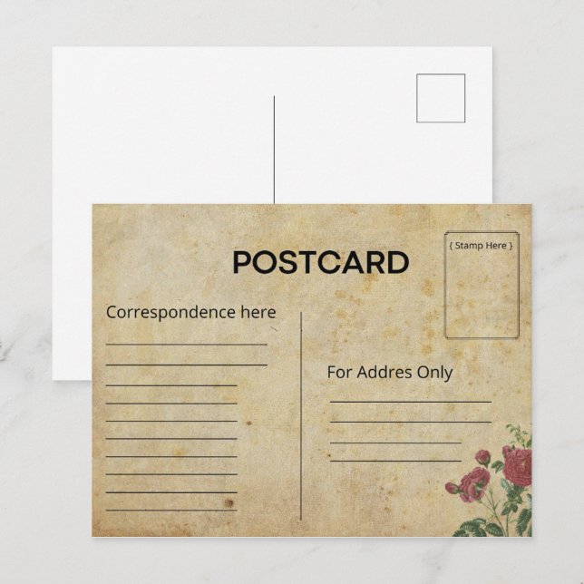 Parcourez nos cartes postales où chaque image raco (Devant / Derrière)