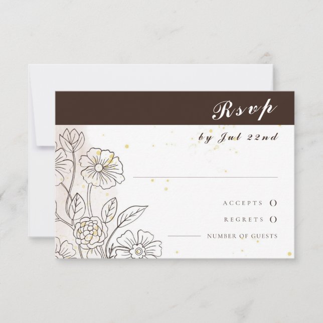 Parcourir les cartes RSVP de mariage amoureux (Devant)