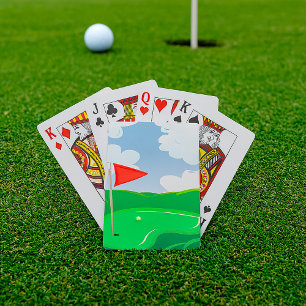 Parcours De Golf Cartes De Jeu Vertes