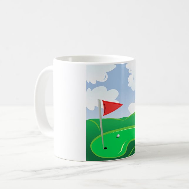 Parcours de golf Green Mug (Devant gauche)