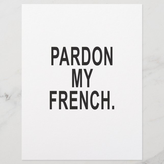 Pardon de mon français (Devant)