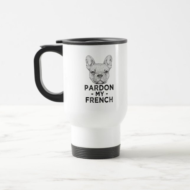 Pardon drôle ma tasse de café de bouledogue (Gauche)
