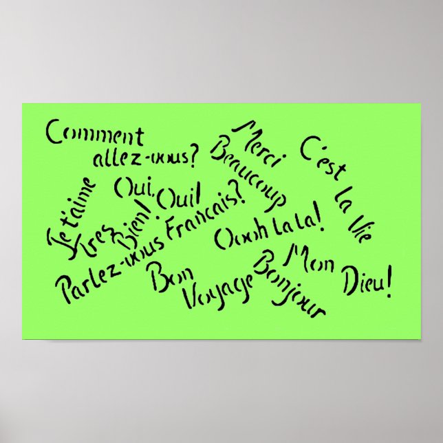 Pardon Mon Français ~ Poster / Imprimer (Devant)