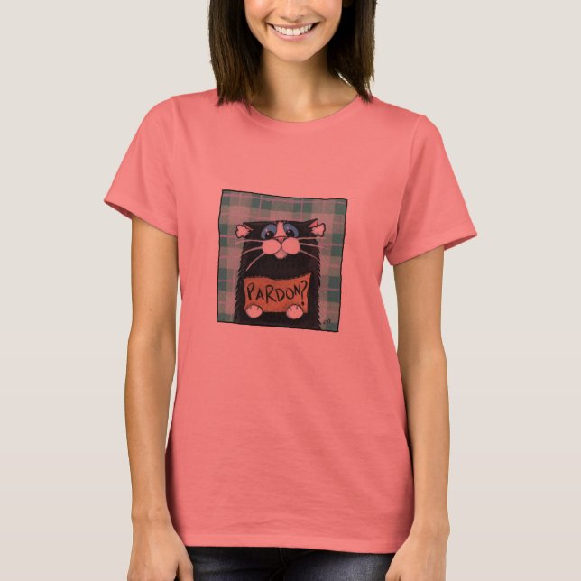 Pardon ? T-shirt chat mignon (Devant)