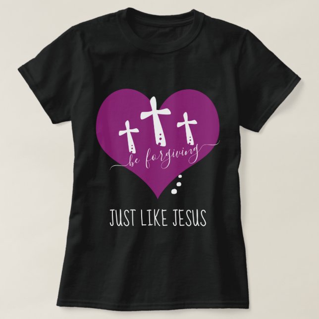 Pardonner Comme Jésus T-shirt (Design devant)