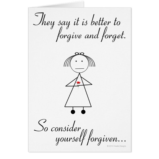 Pardonnez et oubliez (Devant)