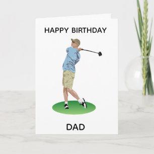 Parent masculin, carte de golf