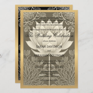 Parents divorcés classiques Invitations de mariage