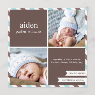 PARENTS FIERS FAIRE-PART DE NAISSANCE