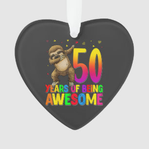Paresseux de fête d'anniversaire de 50 ans Dabbing