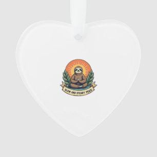 Paresseux méditant Design humoristique vintage dét