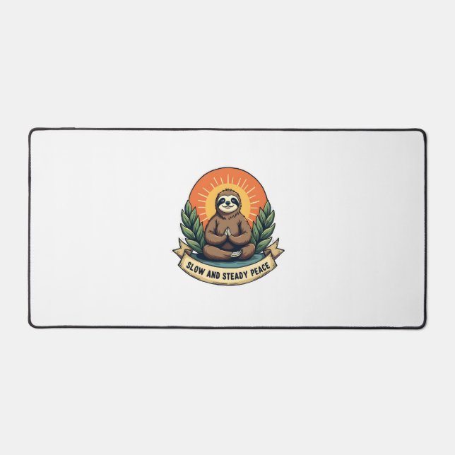 Paresseux méditant Design humoristique vintage dét (Recto)