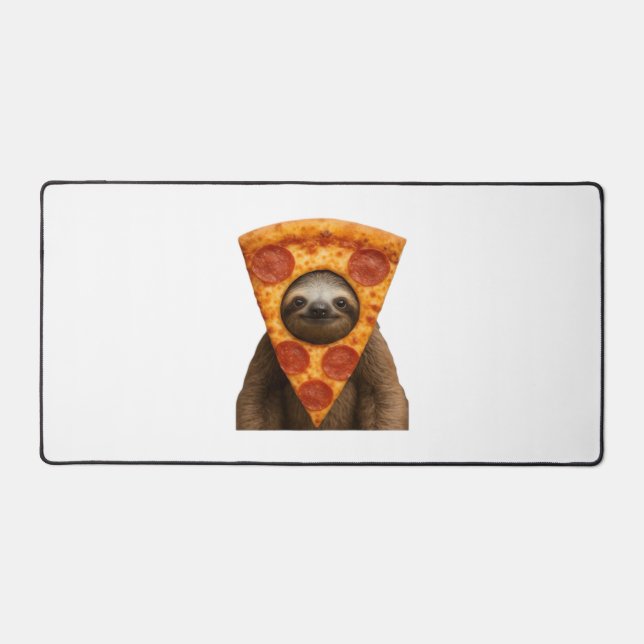 Paresseux pizza drôle étrange blague mème mignon j (Recto)