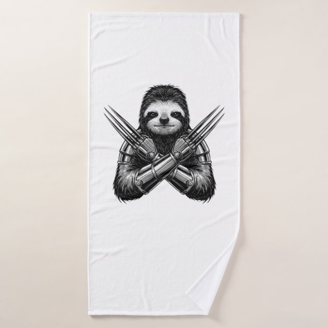 Paresseux Slotherine Halloween (Serviette de bain)
