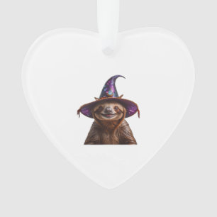 Paresseux sorcière Halloween friandise ou farce ci