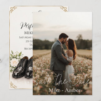 Parfait Duo | Invitation Photo Enregistrer la Date