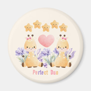 Parfait Duo   Magnet girafe Petit Couple