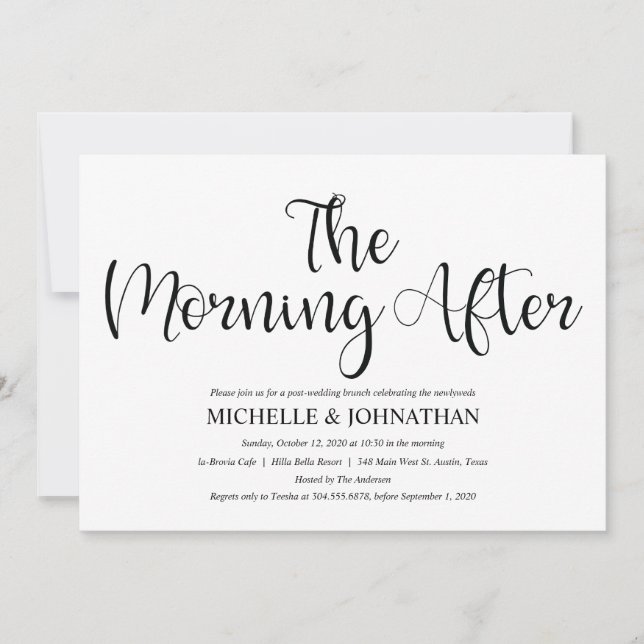 Parfait Mariage de poste rustique Invitations Brun (Devant)