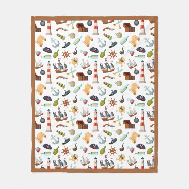 Parfait Motif de pirate polaire couverture (Devant)