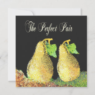 Parfait Paire Personnalisé Mariage Invitation