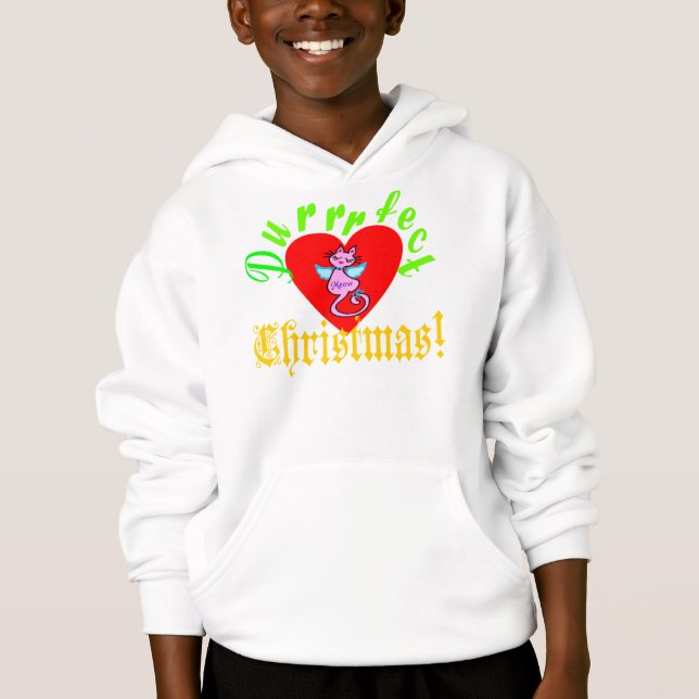 ♫♥Parfait pull à capuche pour enfants pour Noël -  (Devant)